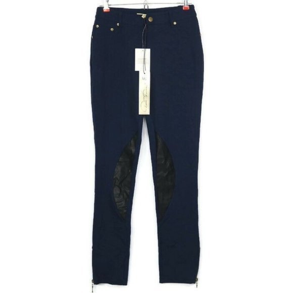 DG2 Diane Gilman Pants Leggings Skinny Riding Blue Stretch XS - Picture 1 of 11